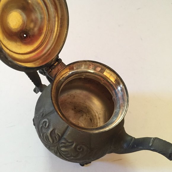 Vintage Antique Collectible Metal tea Pot Middle East HandMade Engraved - Picture 13 of 16